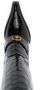 Versace Vagabond croco-embossed leather boots Black - Thumbnail 4
