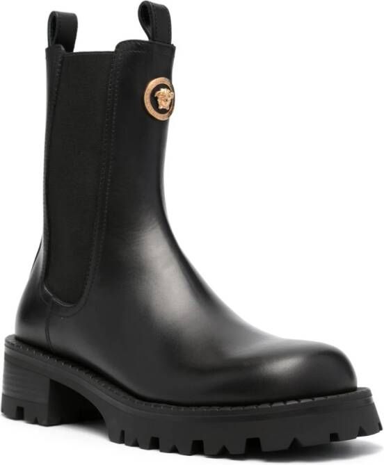 Versace Alia leather Chelsea boots Black