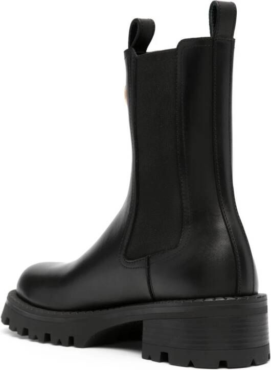 Versace Alia leather Chelsea boots Black