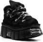VETEMENTS 75mm platform leather sneakers Black - Thumbnail 2