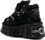 VETEMENTS 75mm platform leather sneakers Black - Thumbnail 3
