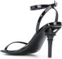 VETEMENTS Eiffel Tower ankle strap sandals Black - Thumbnail 3