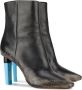 VETEMENTS Gypsy Ankle Boot with Blue Highlighter Heel Black - Thumbnail 3