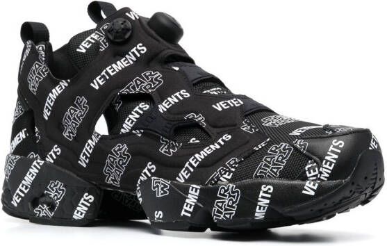 VETEMENTS logo-print chunky sneakers Black