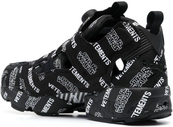 VETEMENTS logo-print chunky sneakers Black