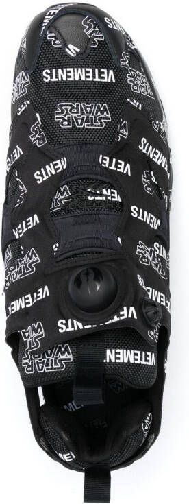 VETEMENTS logo-print chunky sneakers Black