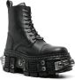 VETE TS x New Rock Destroyer leather boots Black - Thumbnail 2