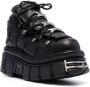 VETE TS x New Rock leather platform boots Black - Thumbnail 2