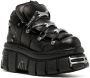 VETEMENTS x New Rock leather platform boots Black - Thumbnail 2