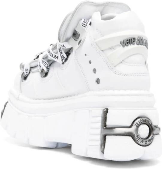 VETEMENTS x New Rock platform sneakers White