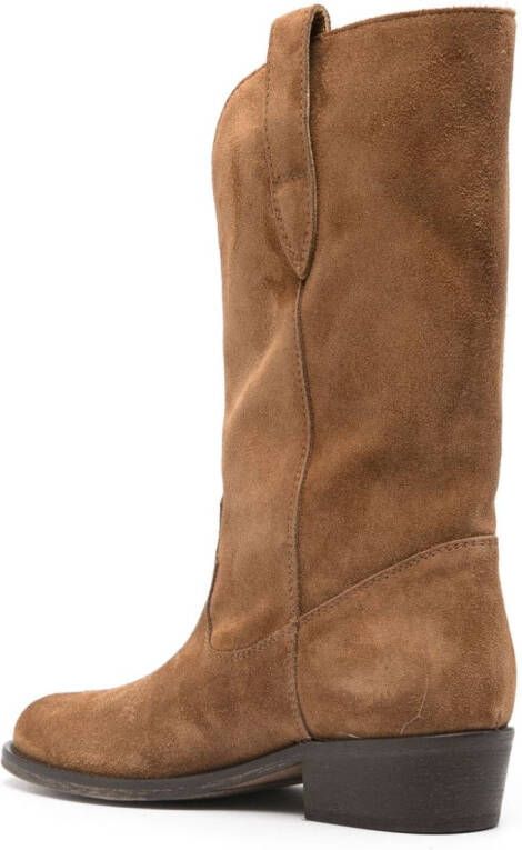 Via Roma 15 40mm suede ankle boots Brown