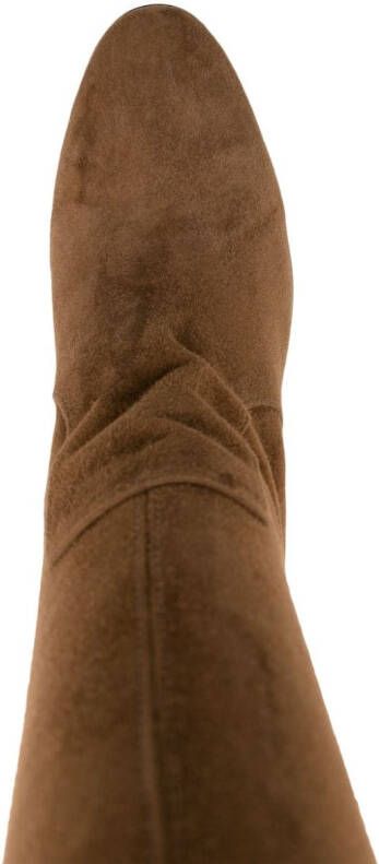 Via Roma 15 85mm suede knee boots Brown