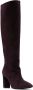 Via Roma 15 85mm suede knee-high boots Purple - Thumbnail 2