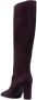 Via Roma 15 85mm suede knee-high boots Purple - Thumbnail 3