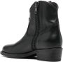 Via Roma 15 cowboy leather ankle boots Black - Thumbnail 3