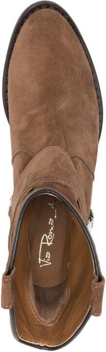 Via Roma 15 harness-detail western boots Brown