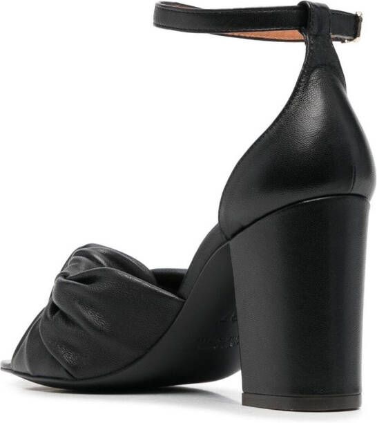 Via Roma 15 high-heel sandals Black