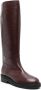 Via Roma 15 knee-length leather boots Brown - Thumbnail 2