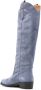 Via Roma 15 knee-length suede cowboy boots Blue - Thumbnail 3