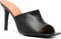 Via Roma 15 leather heeled sandals Black - Thumbnail 2