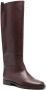 Via Roma 15 leather knee-length boots Brown - Thumbnail 2