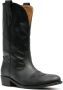 Via Roma 15 leather western-style boots Black - Thumbnail 2