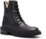 Via Roma 15 logo-hardware leather boots Black - Thumbnail 2