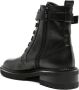 Via Roma 15 padlock-detail military boots Black - Thumbnail 2