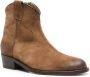 Via Roma 15 panelled suede ankle boots Brown - Thumbnail 2