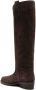 Via Roma 15 panelled suede knee-high boots Brown - Thumbnail 3