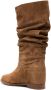 Via Roma 15 ruched suede flat boots Brown - Thumbnail 2
