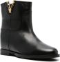 Via Roma 15 Santa Monica leather ankle boots Black - Thumbnail 2