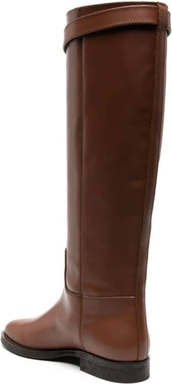 Via Roma 15 Santa Monica leather boots Brown