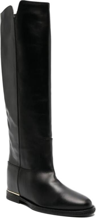 Via Roma 15 Stivale knee-length boots Black