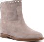 Via Roma 15 studded suede boots Neutrals - Thumbnail 2