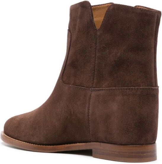Via Roma 15 suede ankle boots Brown