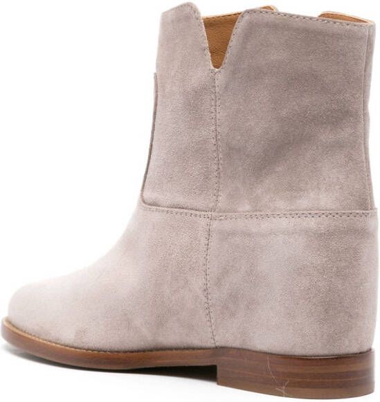 Via Roma 15 suede ankle boots Neutrals