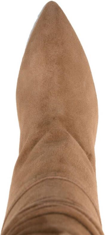 Via Roma 15 suede mid-calf boots Brown