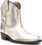 Via Roma 15 Texan leather boots Gold - Thumbnail 2