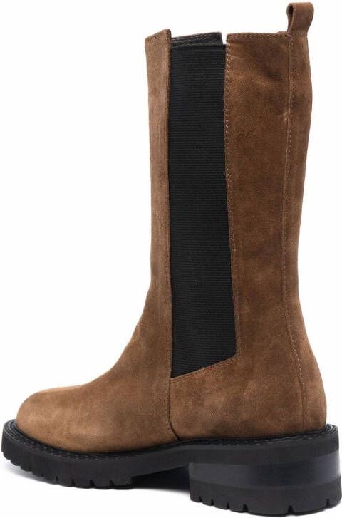 Via Roma 15 Velour suede boots Brown