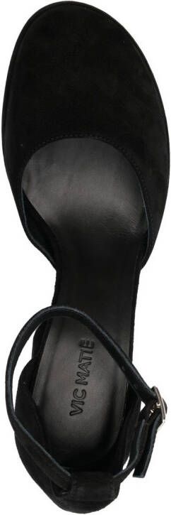 Vic Matie 105mm heeled suede sandals Black