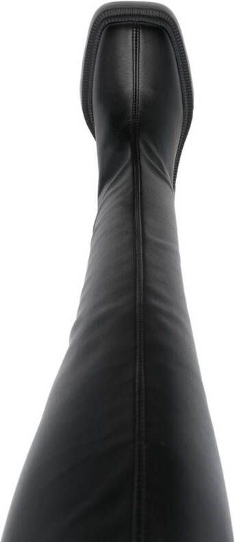 Vic Matie 110mm leather boots Black