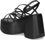 Vic Matie 110mm platform leather sandals Black - Thumbnail 3