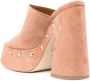 Vic Matie 140mm studded suede mules Neutrals - Thumbnail 3