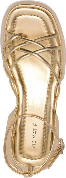 Vic Matie 60mm platform sandals Gold