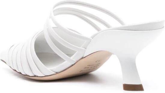Vic Matie 65mm leather mules White