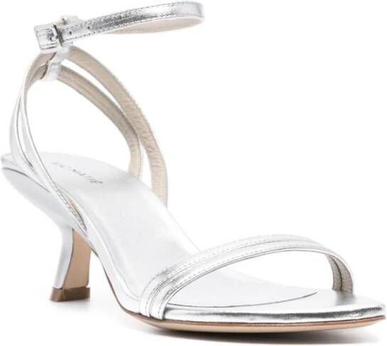 Vic Matie 65mm leather sandals Silver