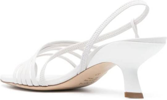 Vic Matie 65mm leather sandals White