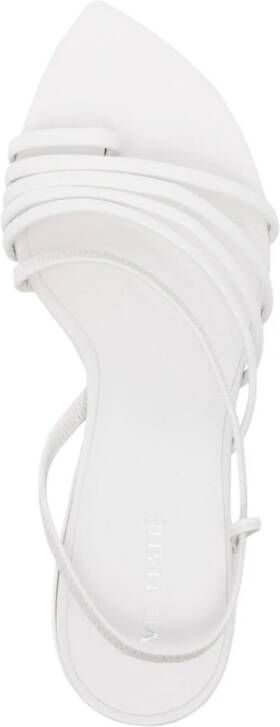 Vic Matie 65mm leather sandals White