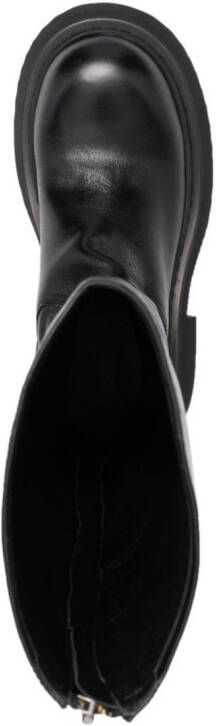 Vic Matie 80mm knee-length leather boots Black
